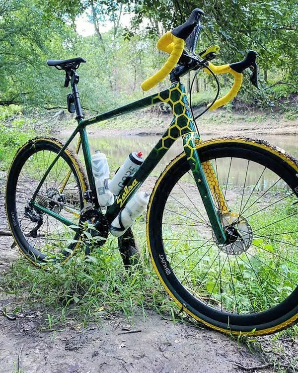 One of One Paint Jobs - Salsa Honey Comb