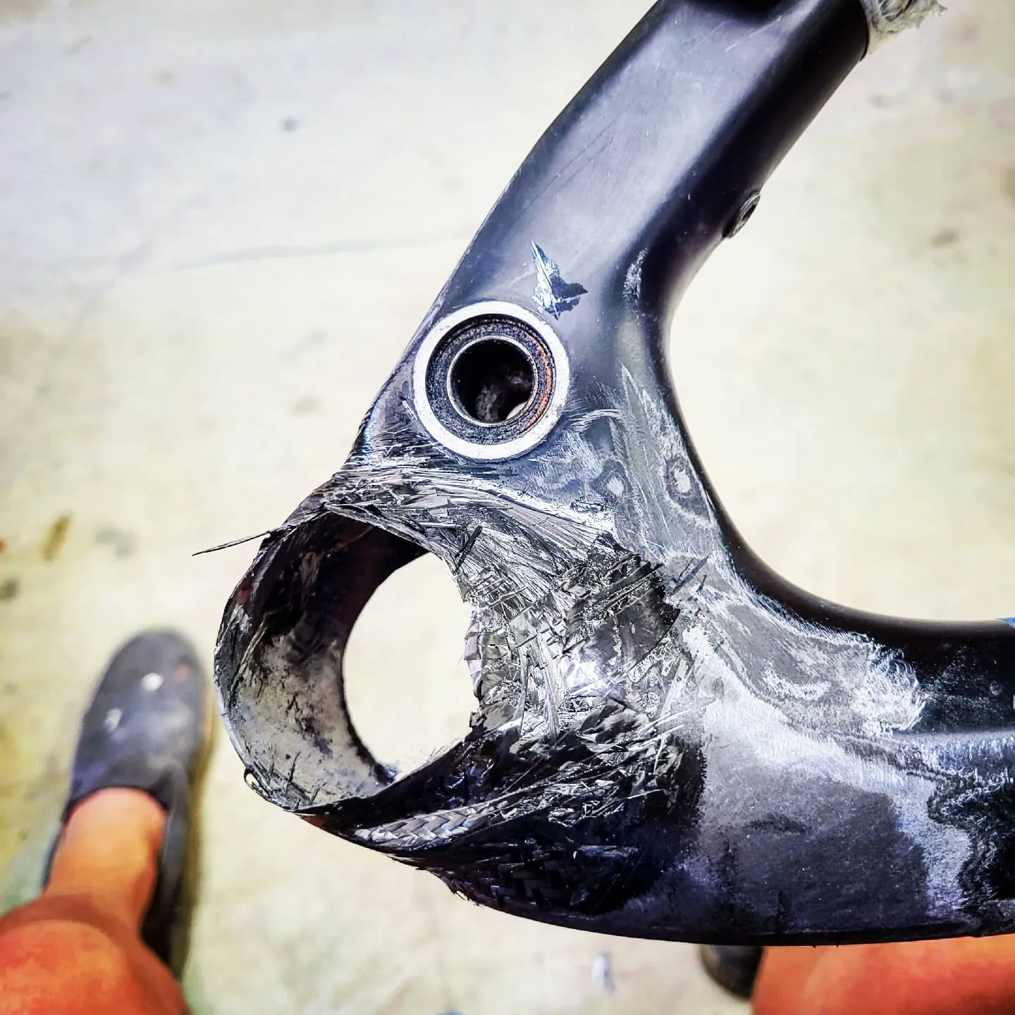 Drilling setup with frame jig