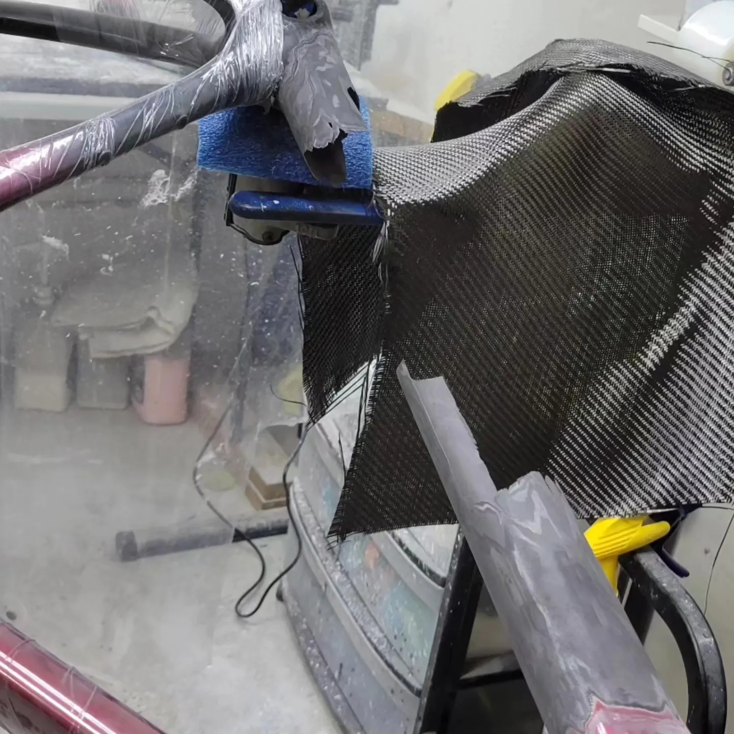 Carbon fiber repair process